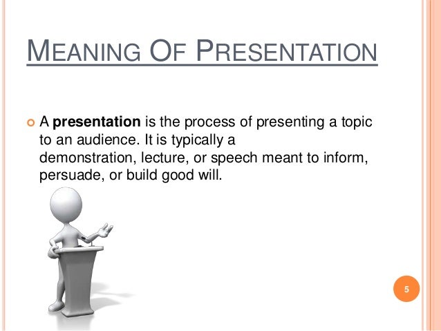 Define presenting picture